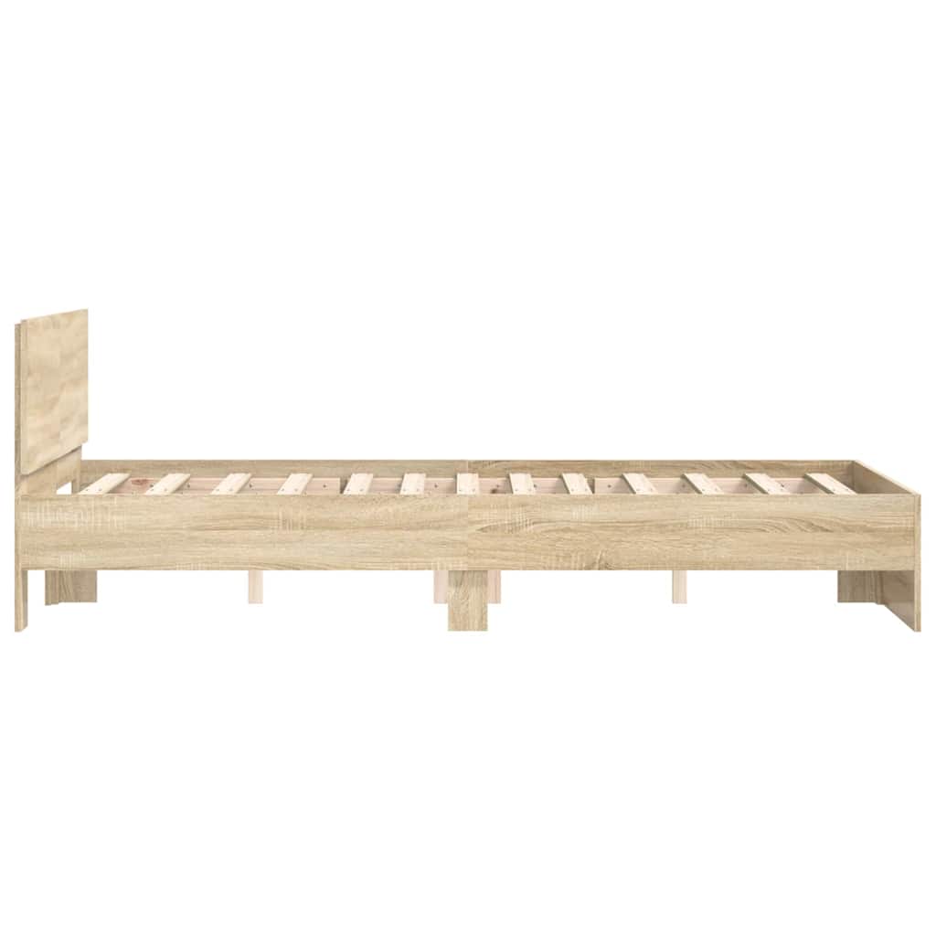 Struttura del letto Sonoma 137 x 190 cm Legno multistrato | homemem39