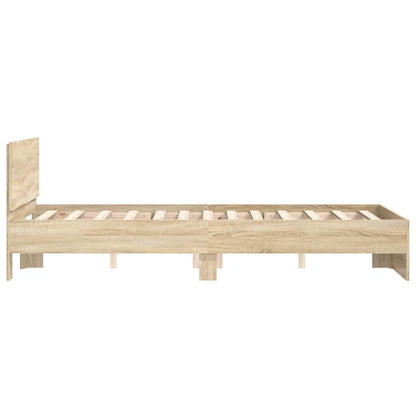 Struttura del letto Sonoma 137 x 190 cm Legno multistrato | homemem39