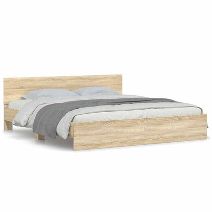 Struttura del letto Sonoma 193 x 203 cm Legno ingegnerizzato | homemem39