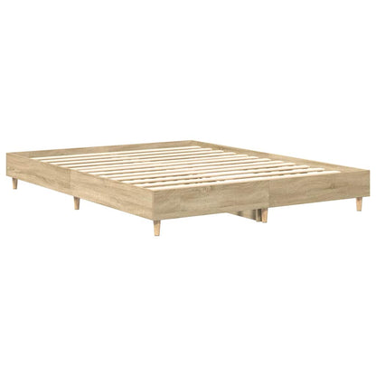 Struttura del letto Sonoma 152 x 203 cm Legno multistrato | homemem39