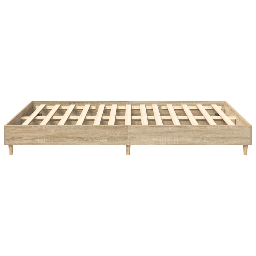 Struttura del letto Sonoma 152 x 203 cm Legno multistrato | homemem39