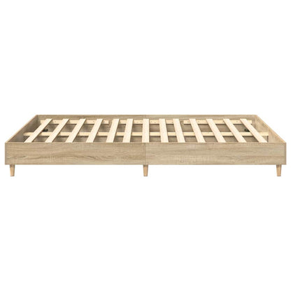 Struttura del letto Sonoma 152 x 203 cm Legno multistrato | homemem39