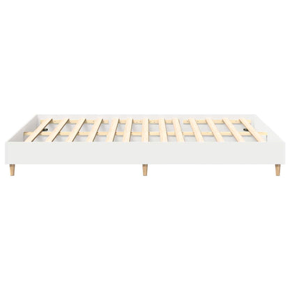 Struttura del letto 2 pcs Bianco 152 x 203 cm Legno multistrato | homemem39