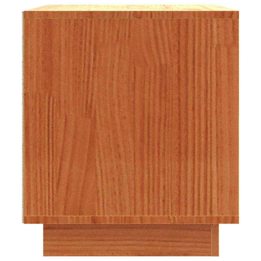 Mobile TV Marrone cerato 80 x 35 x 40,5 cm Pino massello