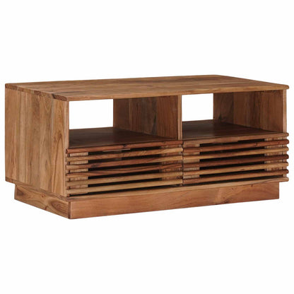 Tavolo da Caffè Fatto a Mano Marrone Teak 85 x 45,5 x 40 cm