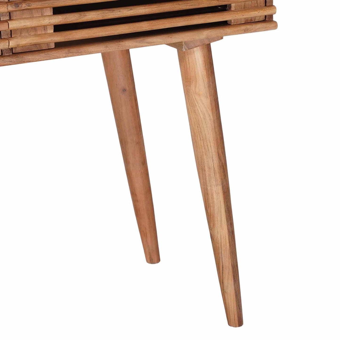 Scrivania Fatta a Mano Marrone Teak Legno di Acacia Massello