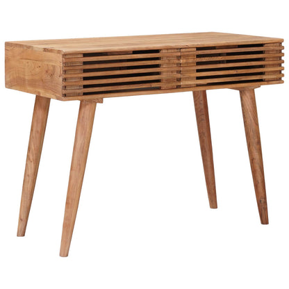 Scrivania Fatta a Mano Marrone Teak Legno di Acacia Massello