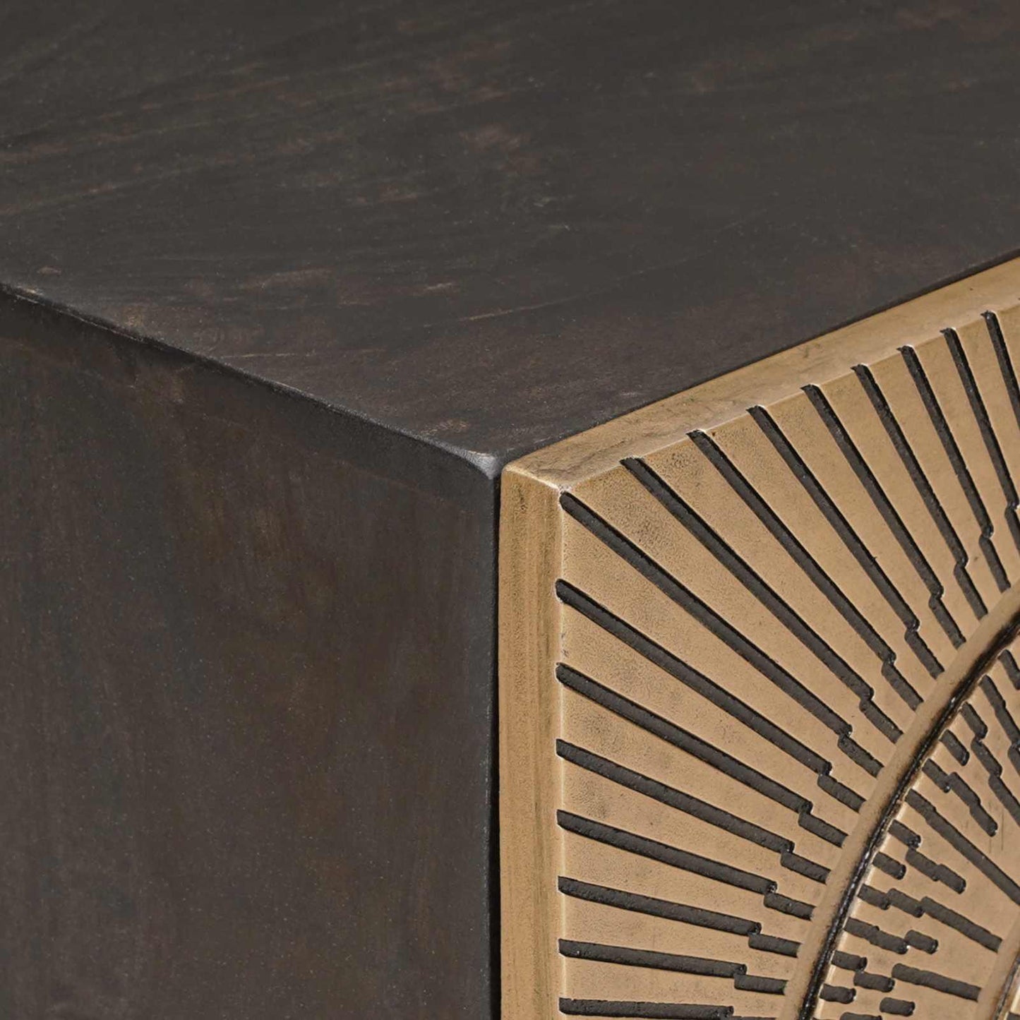 Mobile TV con cassetto con lo scaffale Ottone 105 x 30 x 50 cm | homemem39