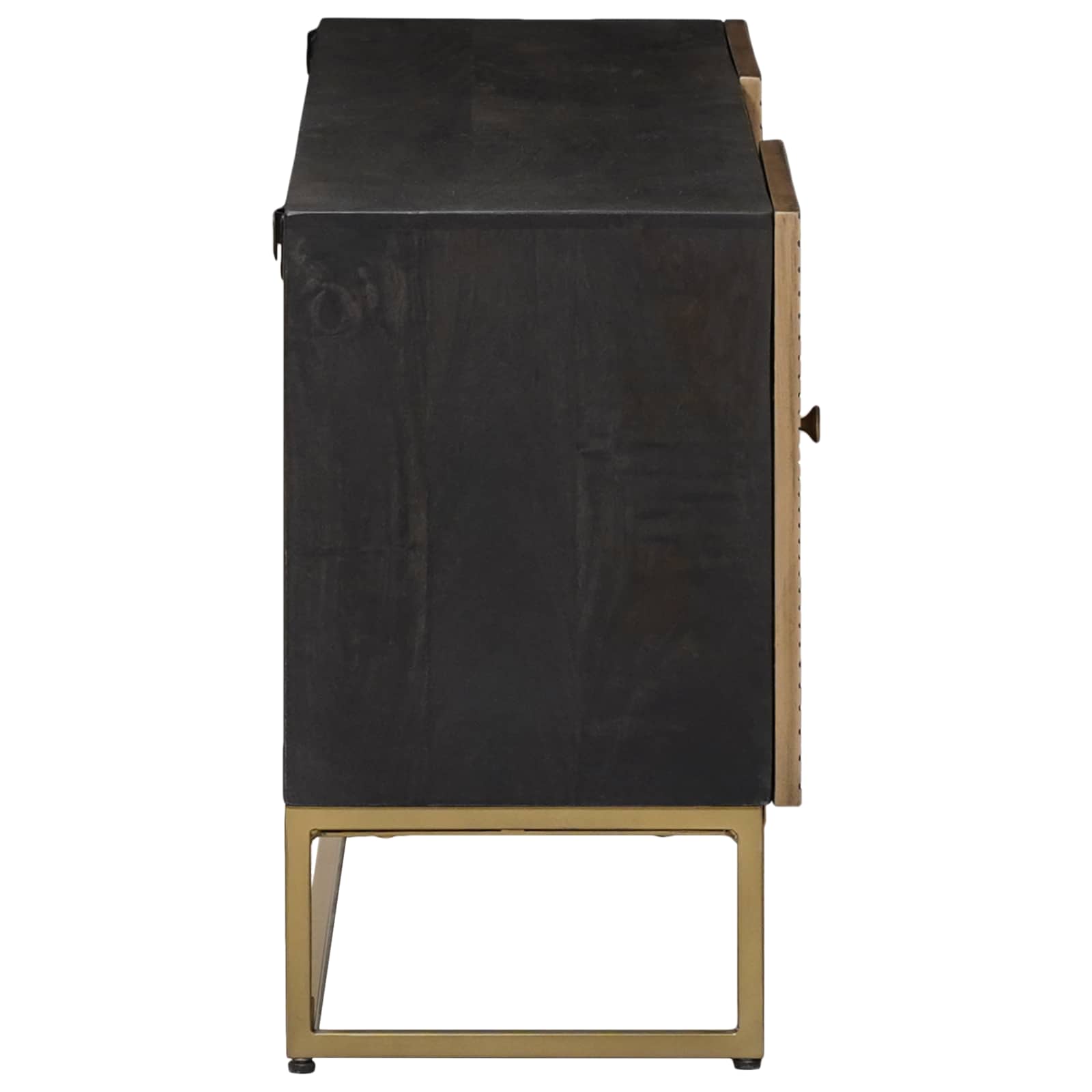 Mobile TV con cassetto con lo scaffale Ottone 105 x 30 x 50 cm | homemem39