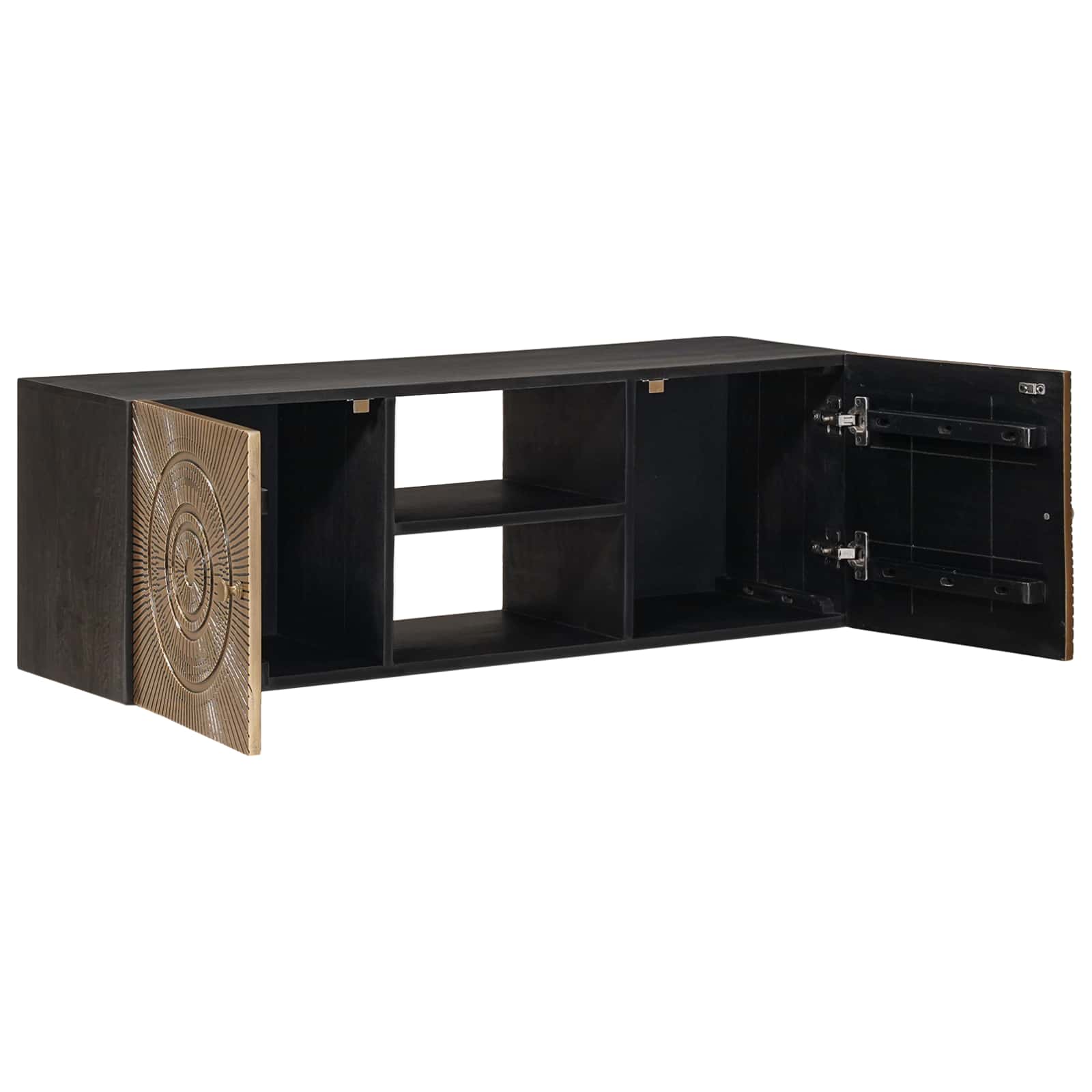 Mobile TV con lo scaffale con porta Ottone 105 x 30 x 35 cm | homemem39