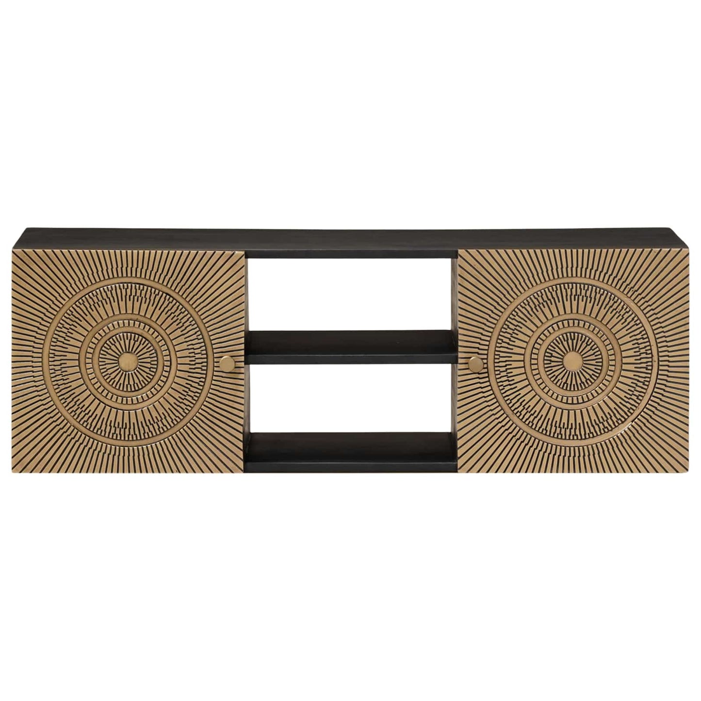 Mobile TV con lo scaffale con porta Ottone 105 x 30 x 35 cm | homemem39