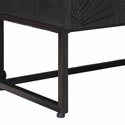 Mobile TV con cassetto con lo scaffale Nero 105 x 30 x 54 cm | homemem39