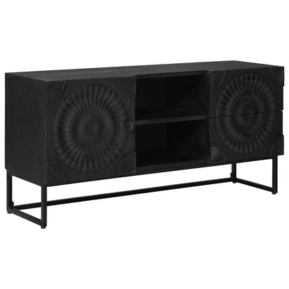 Mobile TV con cassetto con lo scaffale Nero 105 x 30 x 54 cm | homemem39