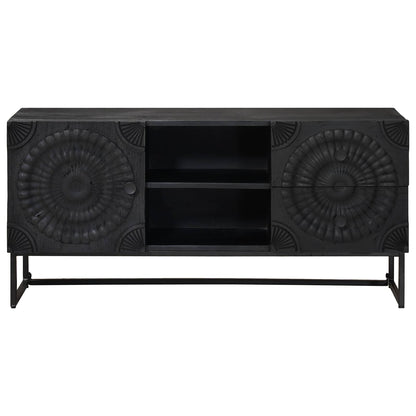 Mobile TV con cassetto con lo scaffale Nero 105 x 30 x 54 cm | homemem39