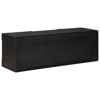 Mobile TV con lo scaffale con porta Nero 105 x 30 x 35 cm | homemem39
