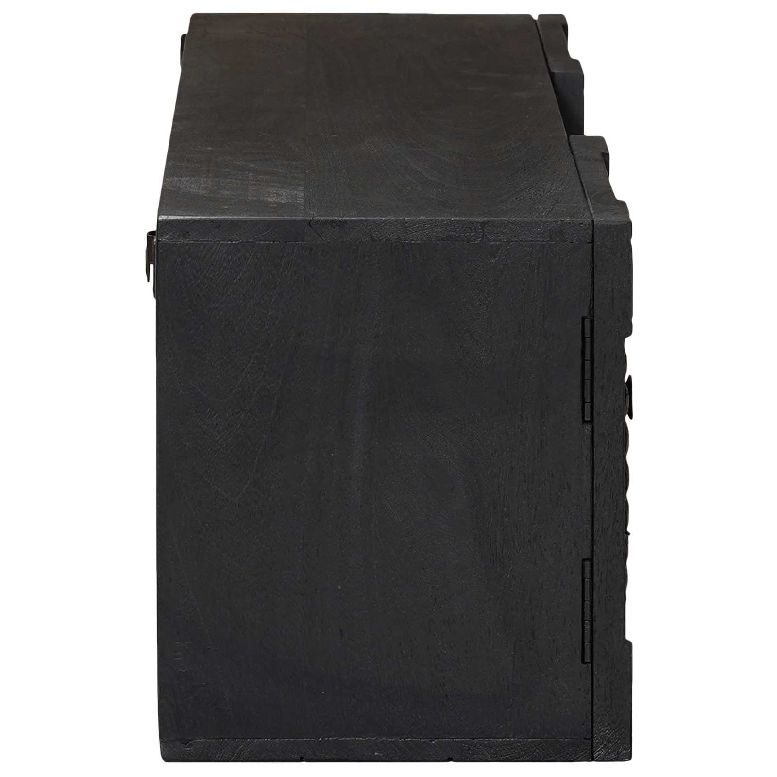 Mobile TV con lo scaffale con porta Nero 105 x 30 x 35 cm | homemem39