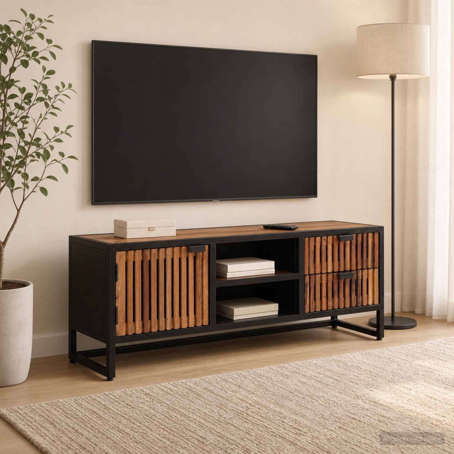Mobile TV con cassetto con archiviazione 105 x 30 x 40 cm