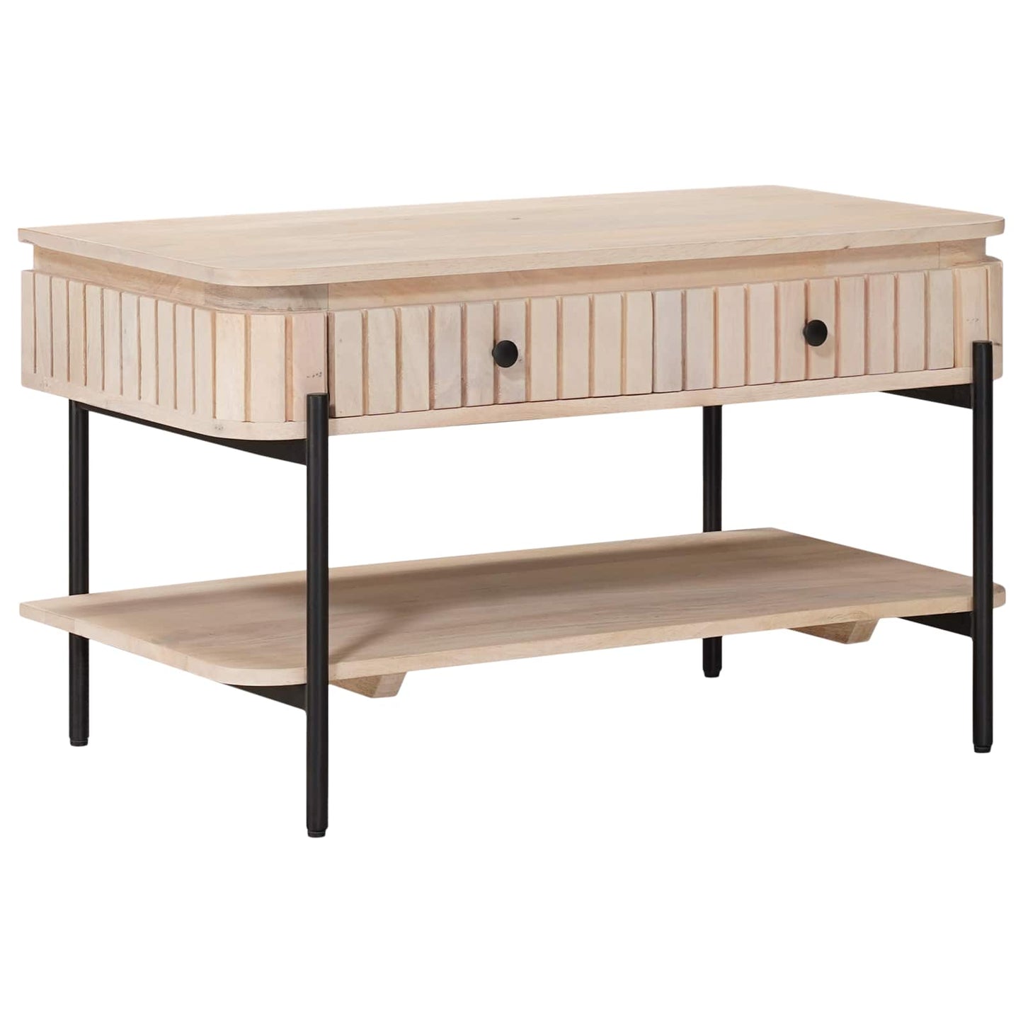 Tavolo da Caffè Fatto a Mano Bianco 85 x 45 x 50 cm | homemem39