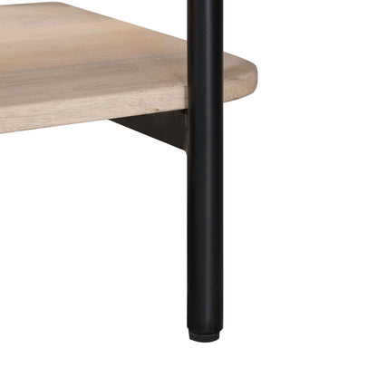 Tavolino fatto a mano Bianco 100 x 30 x 76 cm | homemem39
