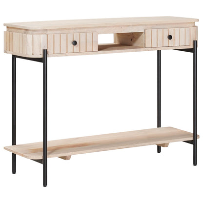 Tavolino fatto a mano Bianco 100 x 30 x 76 cm | homemem39