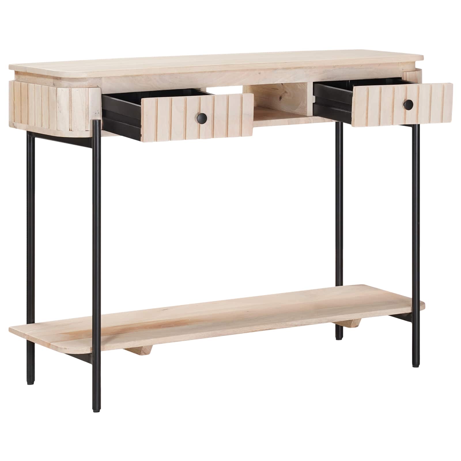 Tavolino fatto a mano Bianco 100 x 30 x 76 cm | homemem39