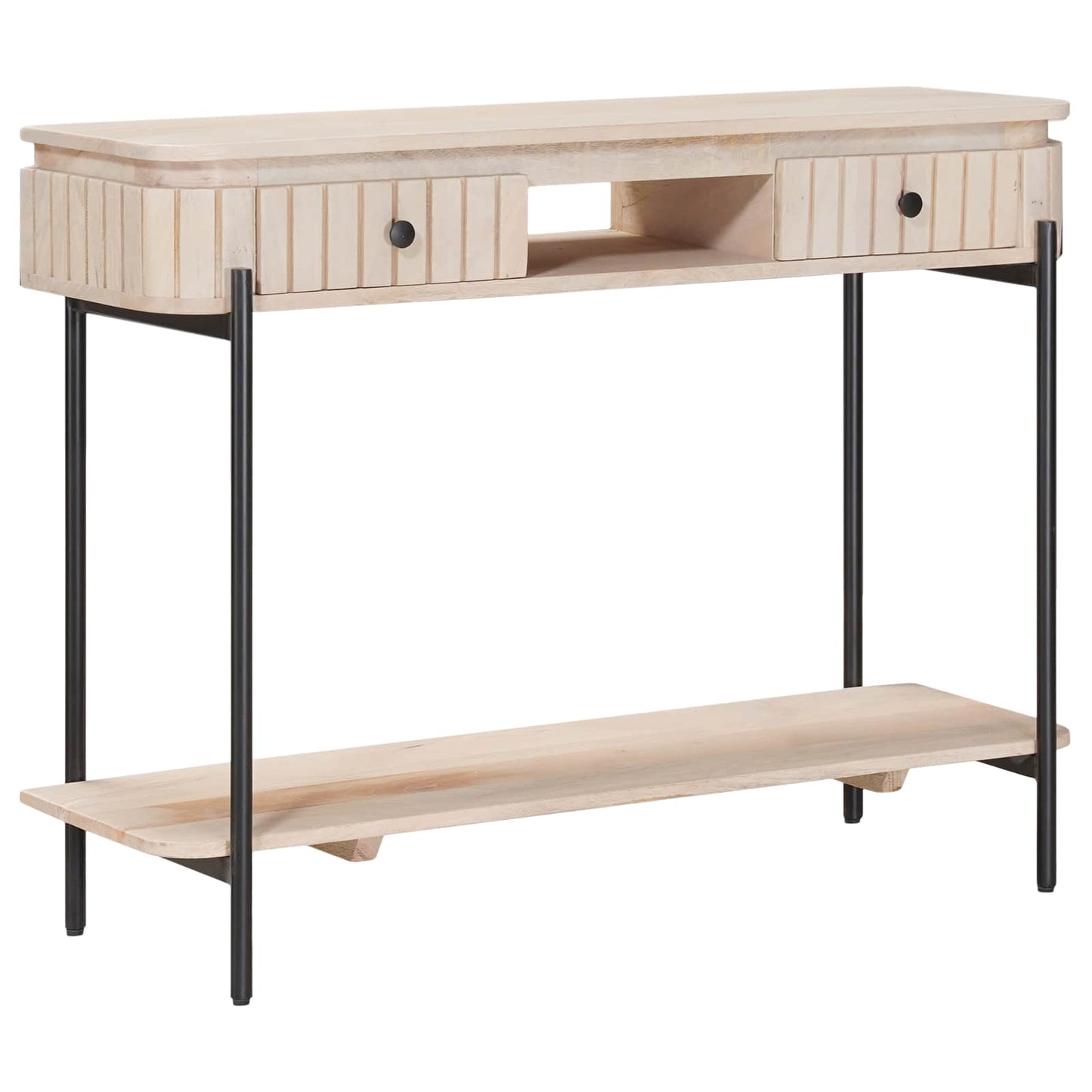Tavolino fatto a mano Bianco 100 x 30 x 76 cm | homemem39