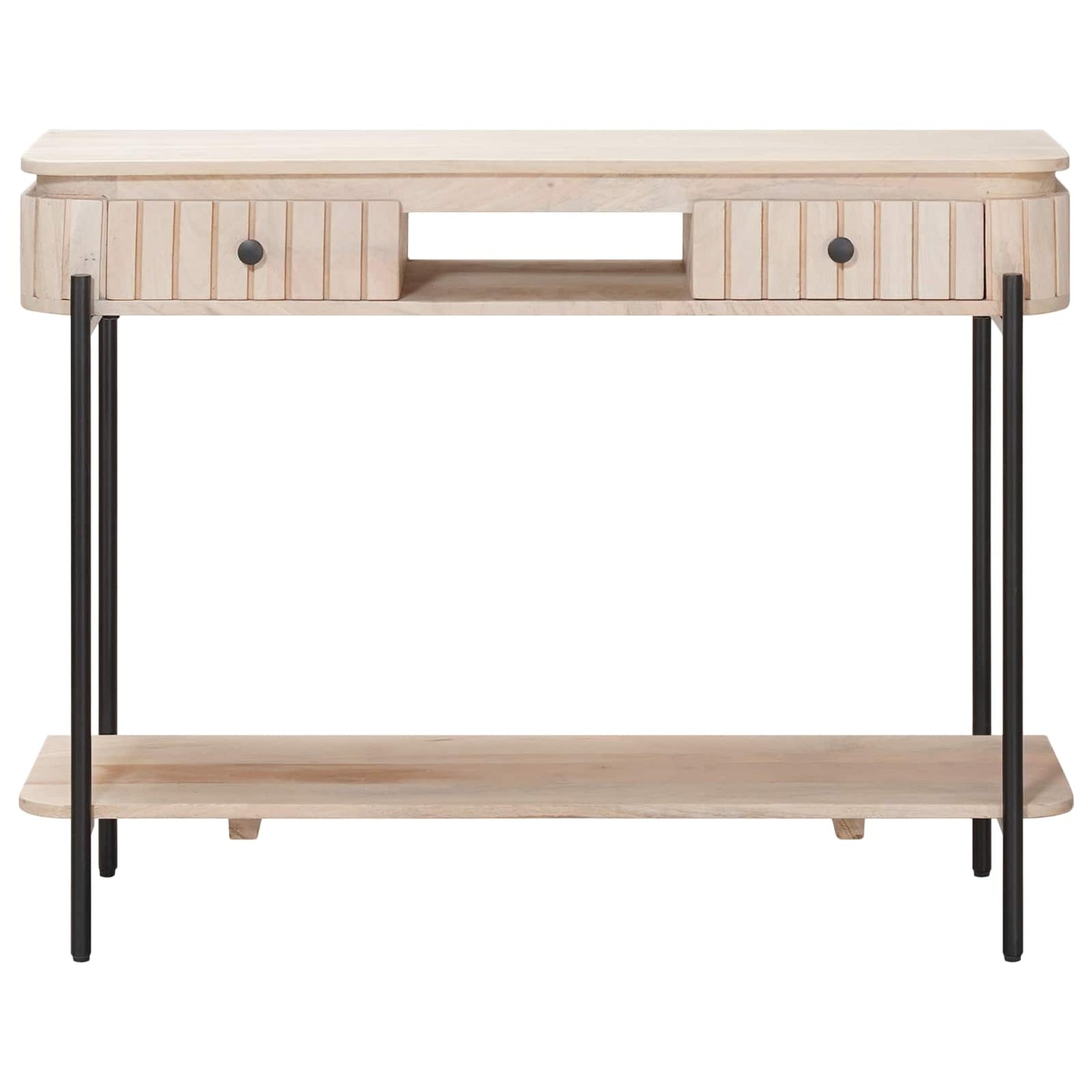 Tavolino fatto a mano Bianco 100 x 30 x 76 cm | homemem39