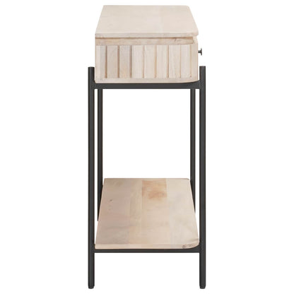 Tavolino fatto a mano Bianco 100 x 30 x 76 cm | homemem39