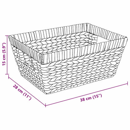 Cesti per Stoccaggio 2 pcs Naturale 38 x 28 x 15 cm