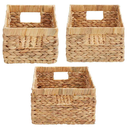 Cesti per Stoccaggio 3 pcs Naturale Giacinto d'acqua