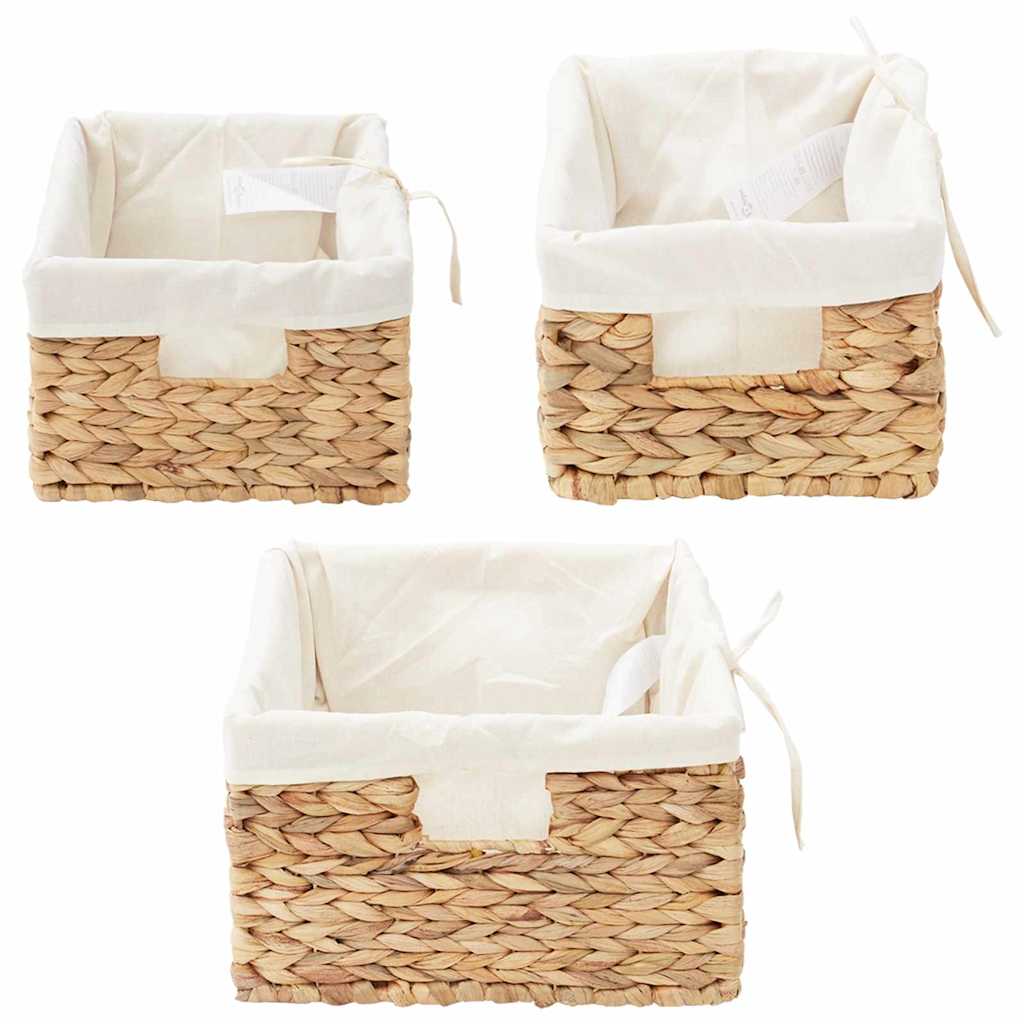 Cesti per Stoccaggio 3 pcs Naturale Giacinto d'acqua | homemem39