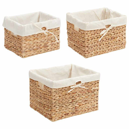 Cesti per Stoccaggio 3 pcs Naturale Giacinto d'acqua | homemem39
