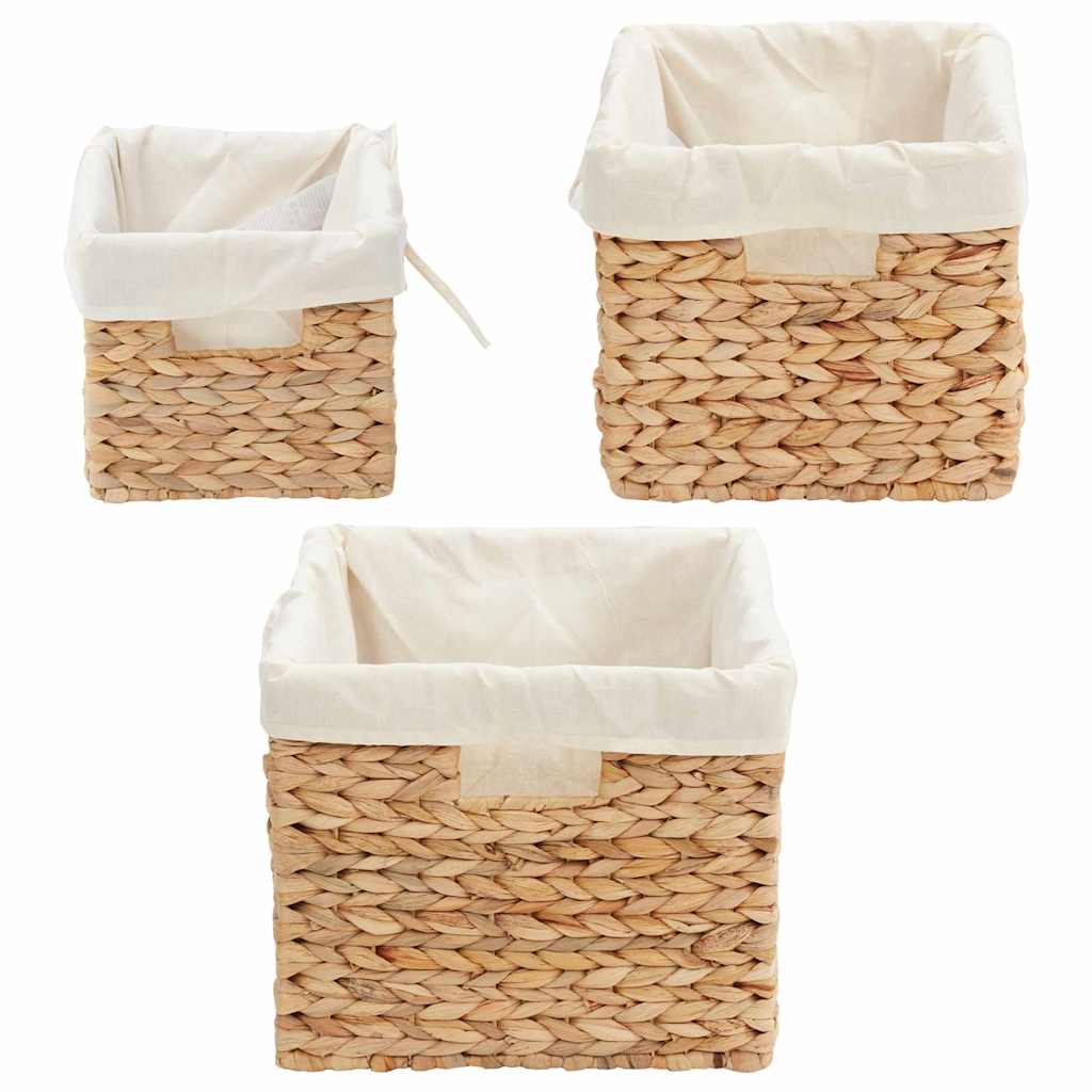 Cesti per Stoccaggio 3 pcs Naturale Giacinto d'acqua | homemem39