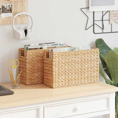 Ceste per Riviste 2 pcs Naturale 39 x 14 x 25 cm