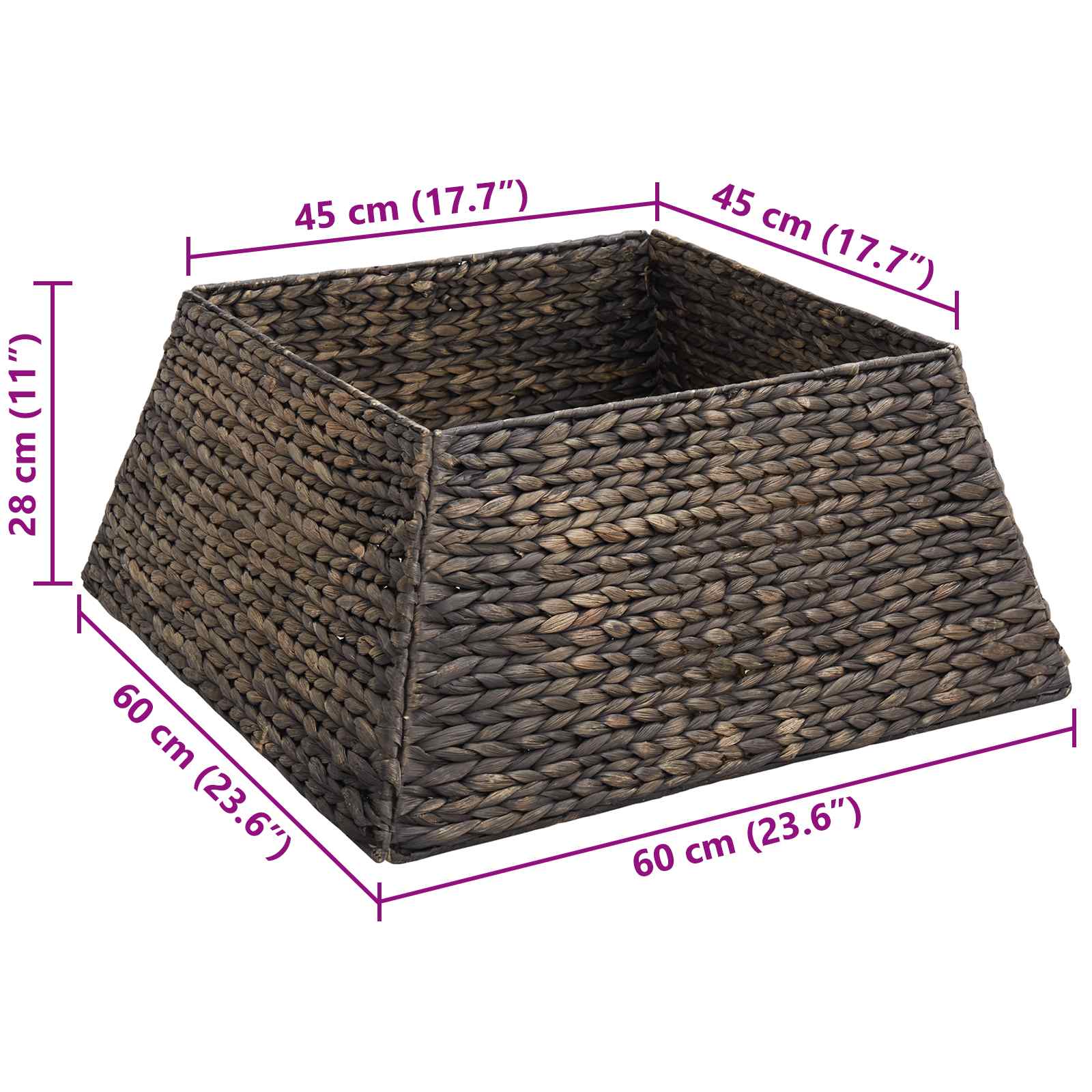 Collare per Albero di Natale Nero 60 x 60 x 28 cm | homemem39