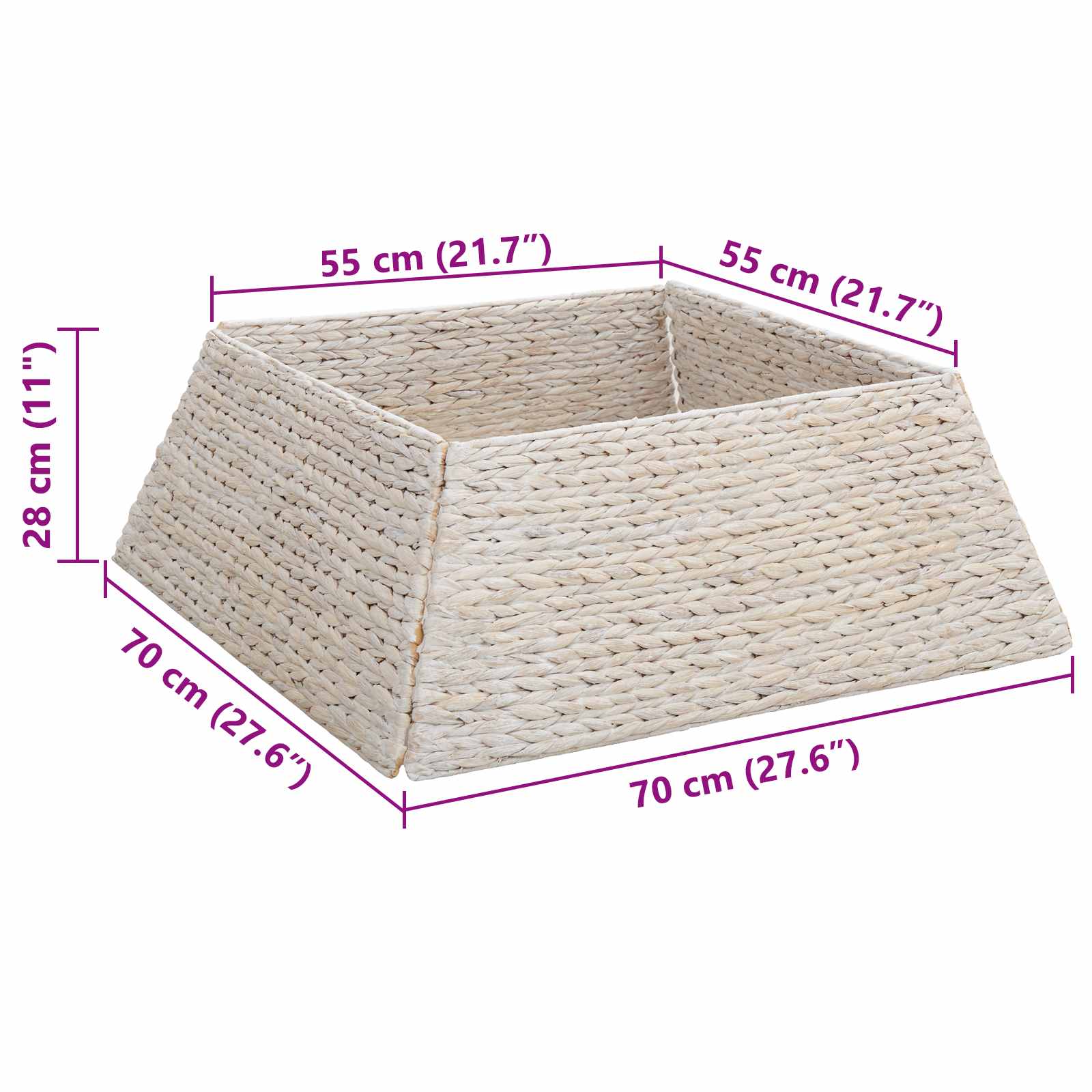 Collare per Albero di Natale Bianco 70 x 70 x 28 cm | homemem39