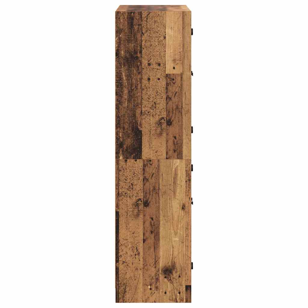 Credenza Legno vecchio 68 x 37 x 142 cm Legno multistrato