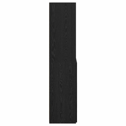 Credenza Rovere Nero 80 x 42,5 x 185 cm Legno multistrato