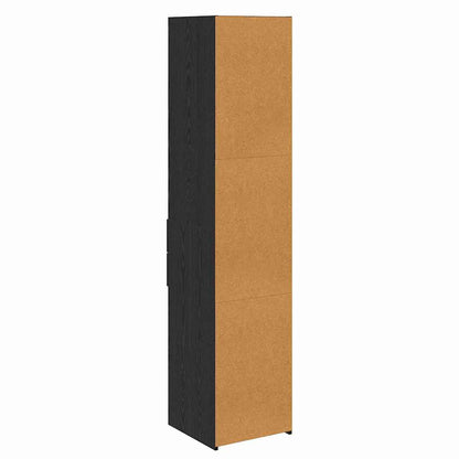 Credenza Rovere Nero 40 x 42,5 x 185 cm Legno multistrato