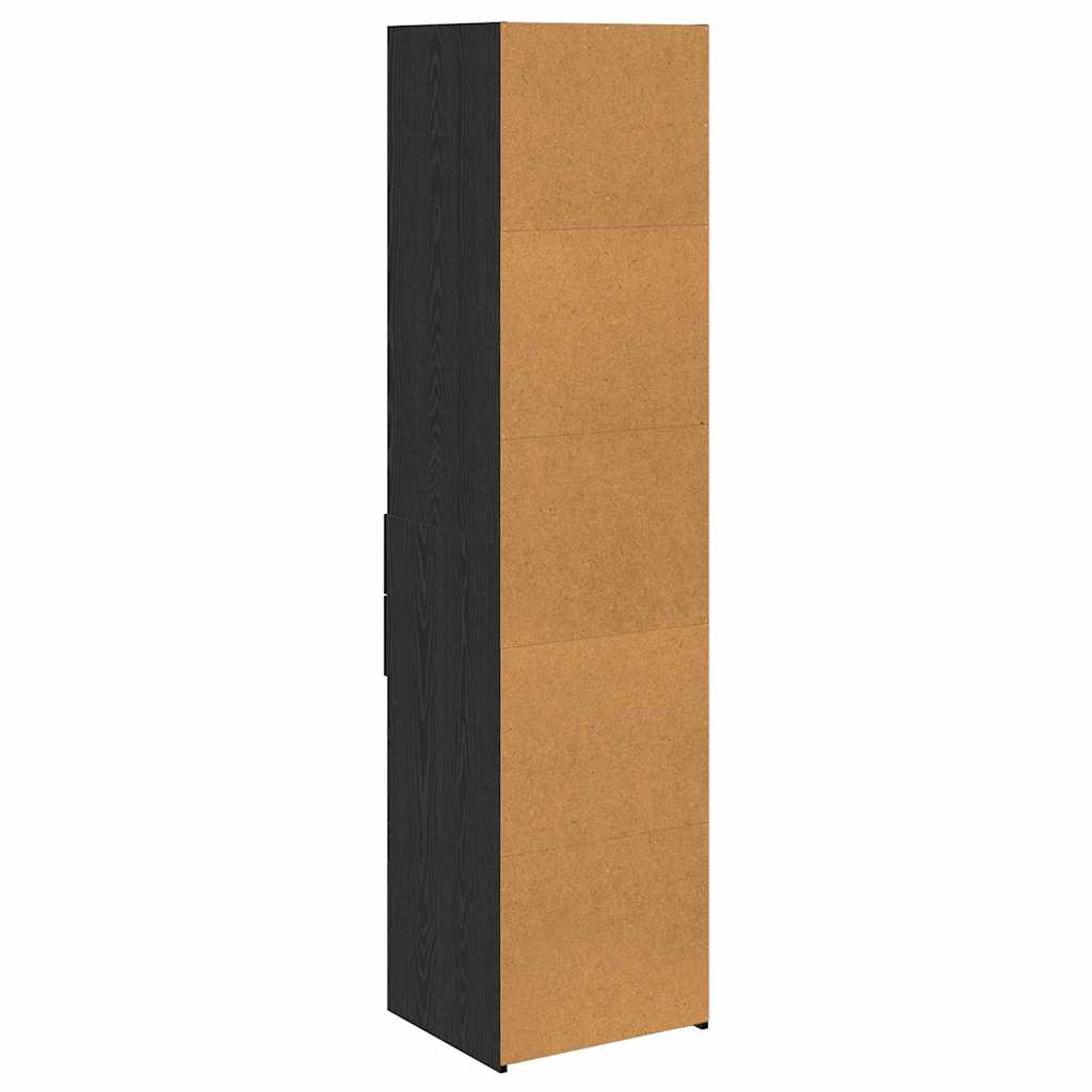 Credenza Rovere Nero 45 x 42,5 x 185 cm Legno multistrato