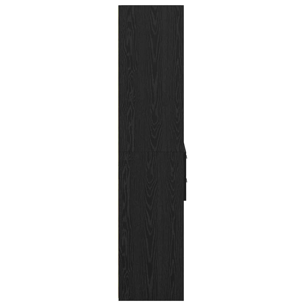 Credenza Rovere Nero 45 x 42,5 x 185 cm Legno multistrato
