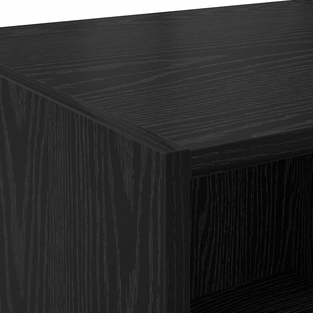 Credenza Rovere Nero 50 x 42,5 x 185 cm Legno multistrato