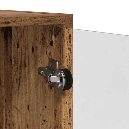 Credenza 2 pcs Legno vecchio 68 x 37 x 142 cm Legno multistrato