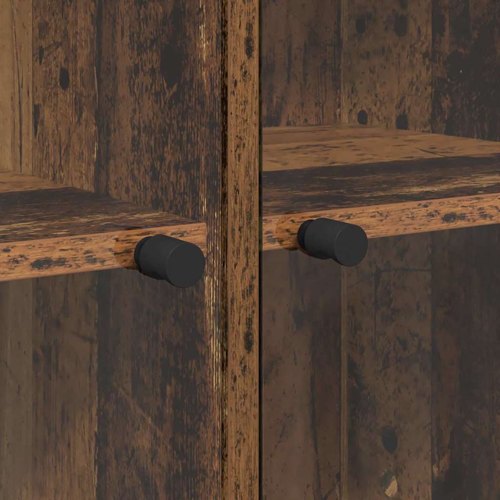 Credenza 2 pcs Legno vecchio 68 x 37 x 142 cm Legno multistrato