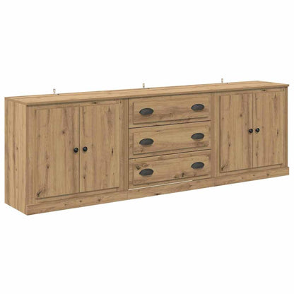 Sideboards con cassetto 3 pcs Legno vecchio 70 x 35,5 x 67,5 cm