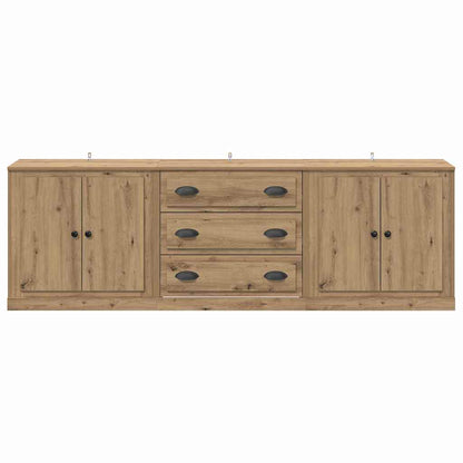 Sideboards con cassetto 3 pcs Legno vecchio 70 x 35,5 x 67,5 cm