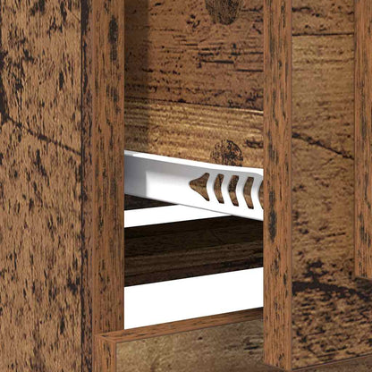 Sideboards con cassetto 3 pcs Rovere Nero 70 x 35,5 x 67,5 cm