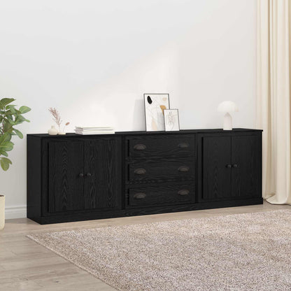 Sideboards con cassetto 3 pcs Rovere Nero 210 x 35,5 x 67,5 cm | homemem39