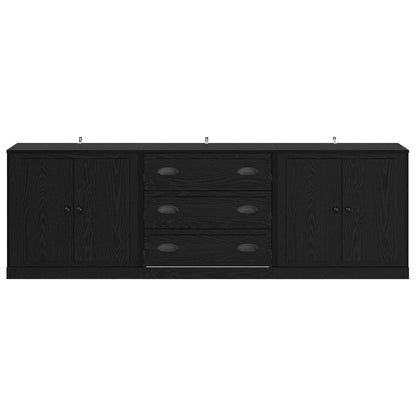 Sideboards con cassetto 3 pcs Rovere Nero 210 x 35,5 x 67,5 cm | homemem39