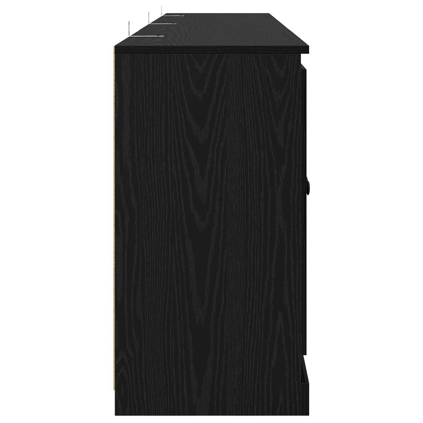 Sideboards con cassetto 3 pcs Rovere Nero 210 x 35,5 x 67,5 cm | homemem39